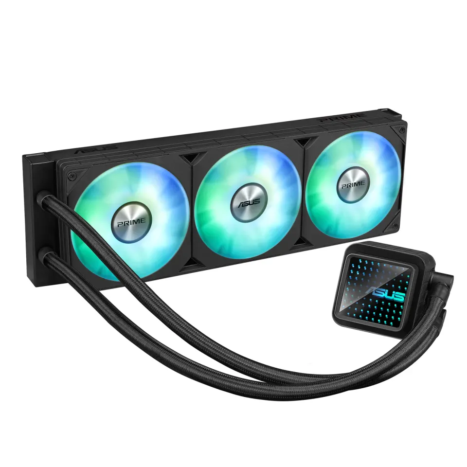 ASUS vodní chladič CPU AIO PRIME LC 360 ARGB, 3x120mm, AM5, LGA1851, černá