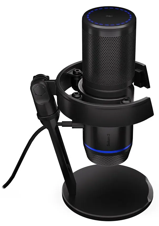 Endorfy Solum 2,Mikrofon, kondenzátorový, kardioidní, pop-up filtr, dotykové ztl