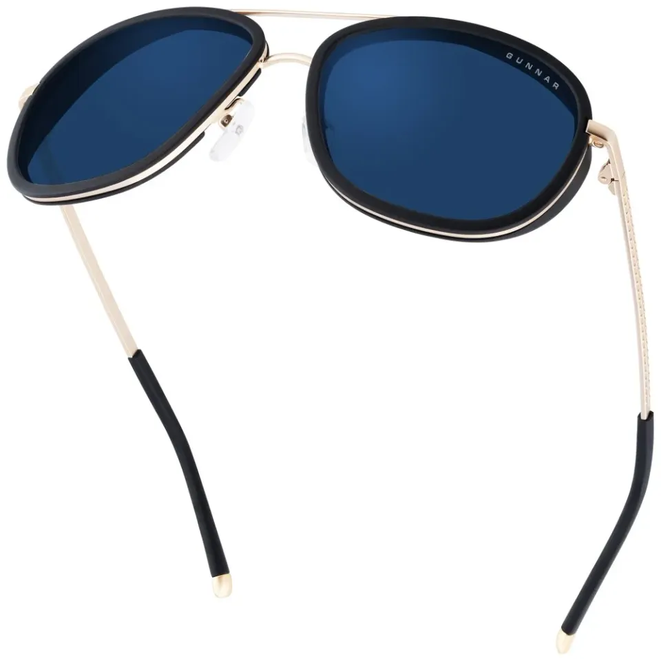 GUNNAR kancelářske/herní brýle DUME GOLD sluneční skla BLF 90 NATURAL focus