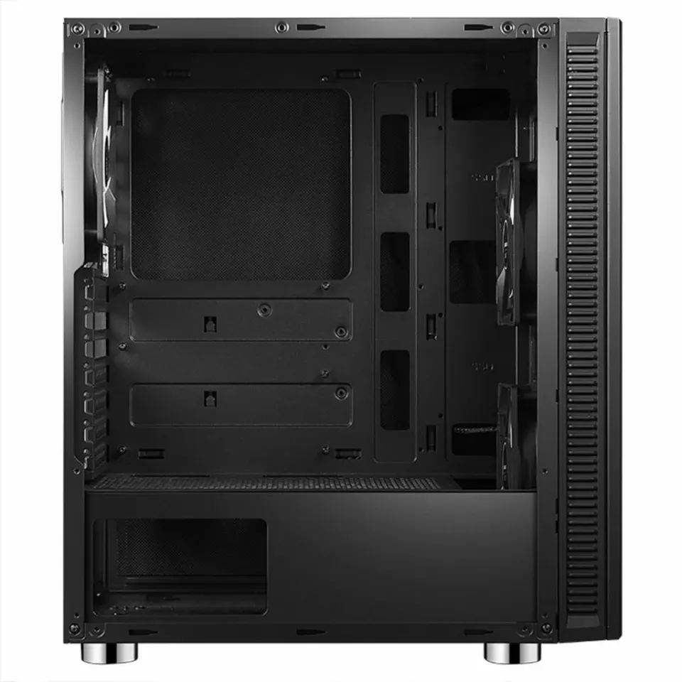 EVOLVEO Silens S1, case ATX, 2x USB2.0 / 1x USB3.0 / 2c120mm LED / černý odhlučn