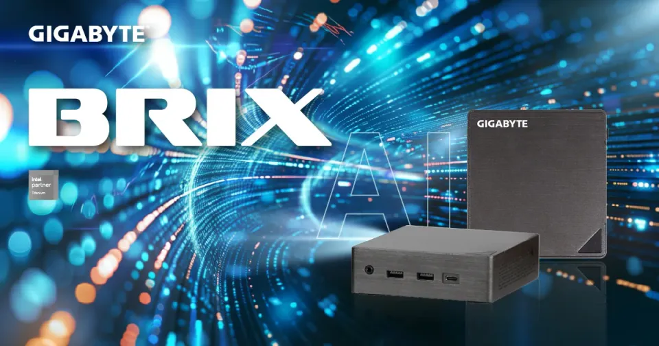 Gigabyte BRIX/GB-BRU7-255H/Mini/U7-255H/bez RAM/Intel int/bez OS/3R