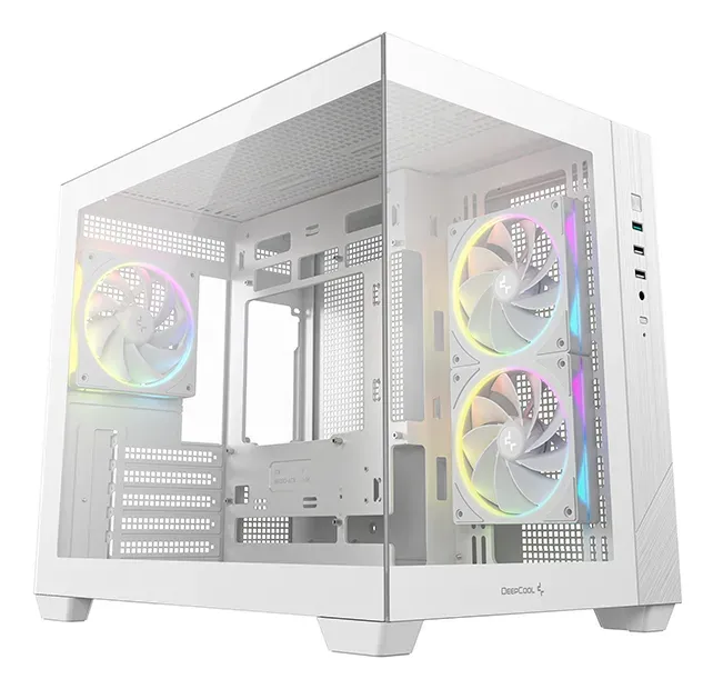 DEEPCOOL Case CG330 3F, mATX, Průhledná bočnice, 3x120mm ARGB Fan, bílá