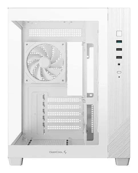DEEPCOOL Case CG330 3F, mATX, Průhledná bočnice, 3x120mm ARGB Fan, bílá