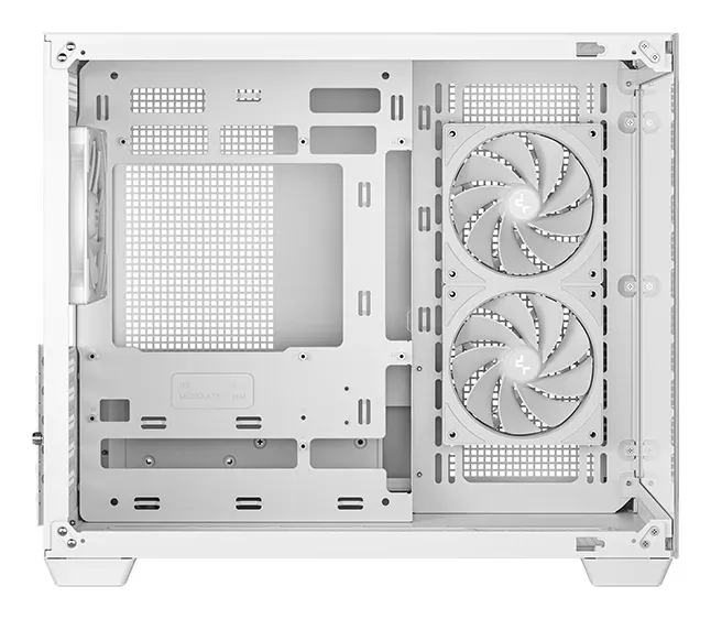 DEEPCOOL Case CG330 3F, mATX, Průhledná bočnice, 3x120mm ARGB Fan, bílá