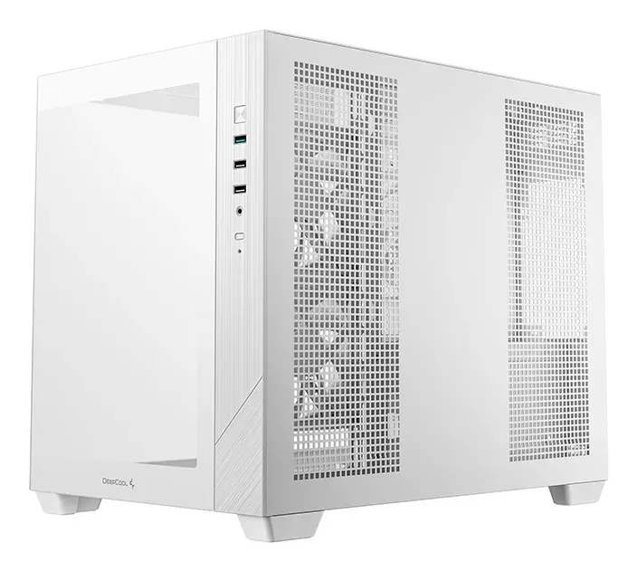 DEEPCOOL Case CG330 3F, mATX, Průhledná bočnice, 3x120mm ARGB Fan, bílá