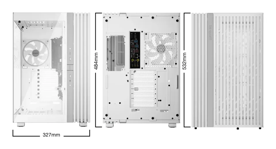 Be quiet! skříň LIGHT BASE 900FX / ATX / ARGB pásek / 4x140mm ARGB fan / 2xUSB 3.0 / USB-C / panoramatická / bílá