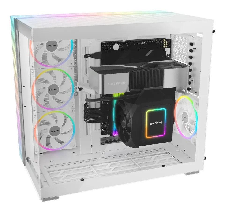 Be quiet! skříň LIGHT BASE 900FX / ATX / ARGB pásek / 4x140mm ARGB fan / 2xUSB 3.0 / USB-C / panoramatická / bílá