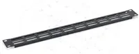 TRITON 19" záslepka 1U perforovaná oválem 36 x 6 mm, černá