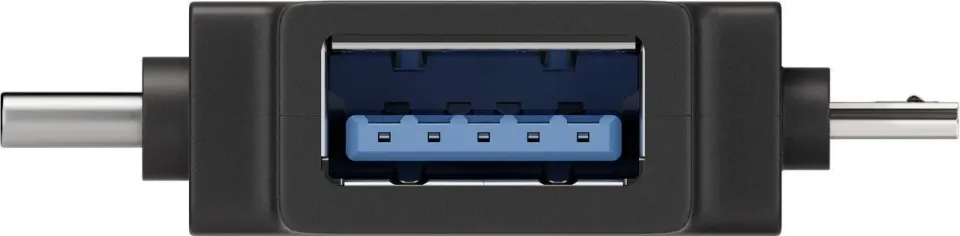 Adaptér USB3.0 female na dva konektory USB 3.1 C/male + micro USB B/male
