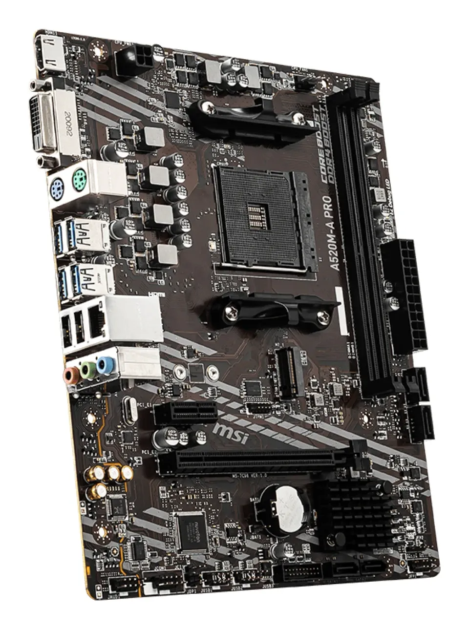 MSI A520M-A PRO, AM4, AMD A520, 2x DDR4, mATX