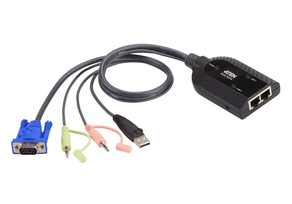 ATEN KA7178-AX Dual Output USB Virtual Media KVM Adapter Cable with AUDIO
