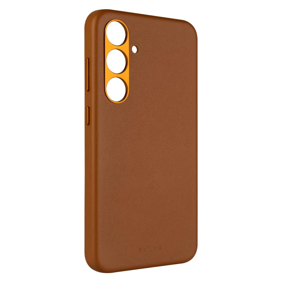 Kryt FIXED MagLeather MagSafe Galaxy S24+, hnědý