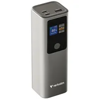 VERBATIM Powerbanka Charge 'n' Go, 27000 mAh, 2x USB-C 140W, 1x USB-A 18W, Šedá