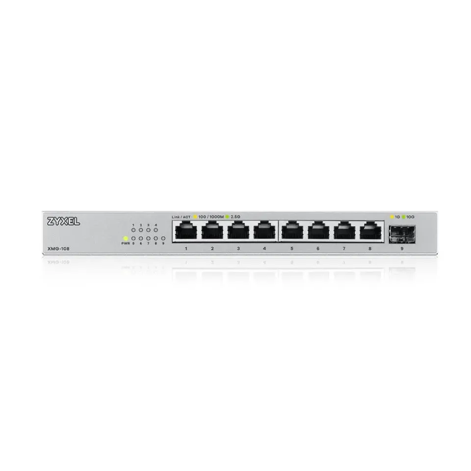 Zyxel XMG-108 8 Ports 2,5G + 1 SFP+ Desktop MultiGig unmanaged Switch