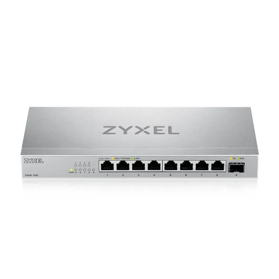 Zyxel XMG-108 8 Ports 2,5G + 1 SFP+ Desktop MultiGig unmanaged Switch