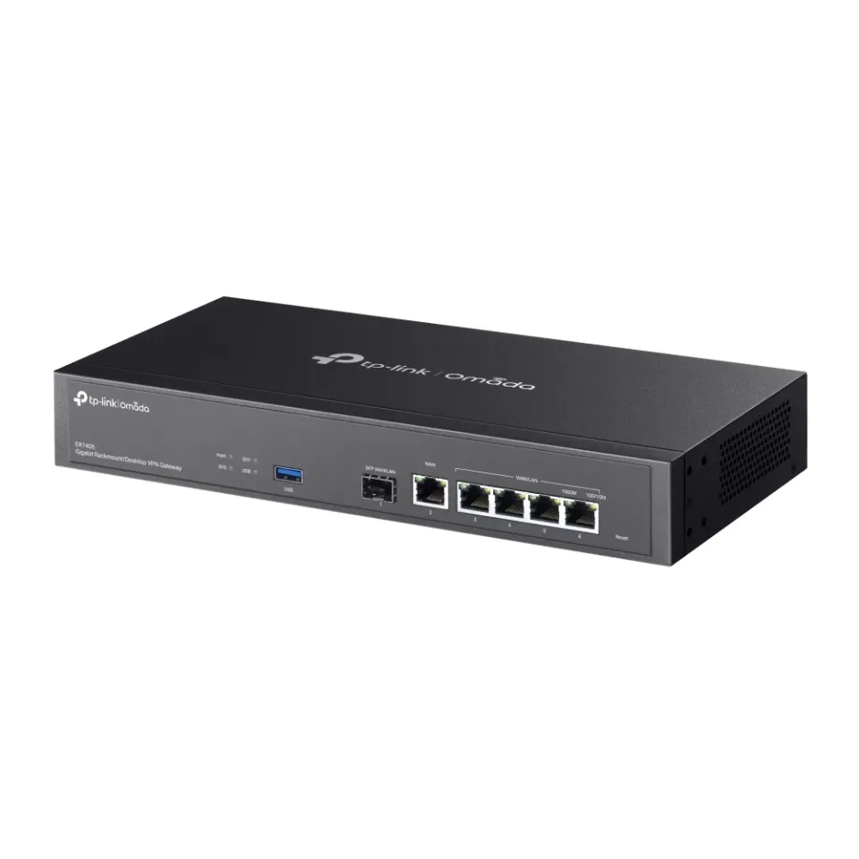 TP-LINK ER7406 Omada Gigabitová gateway VPN pro montáž do racku / na stůl