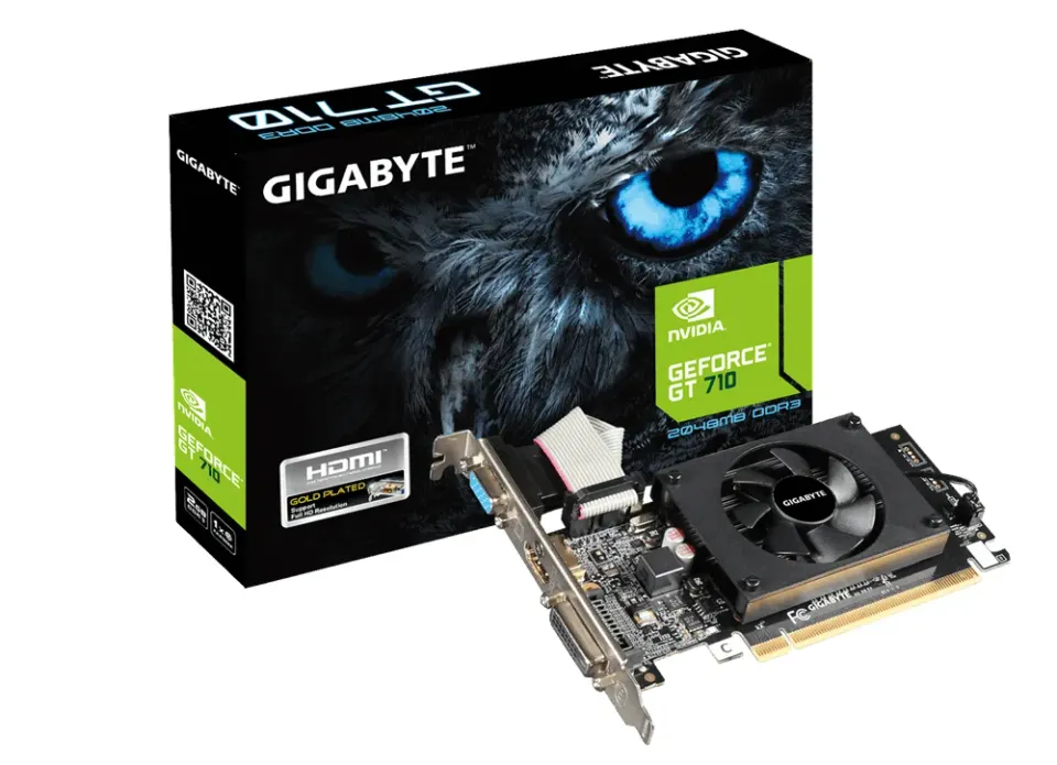 GIGABYTE VGA NVIDIA GV-N710D3-2GL 2.0, GT 710, 2GB DDR3, 1xHDMI, 1xDVI, 1xVGA