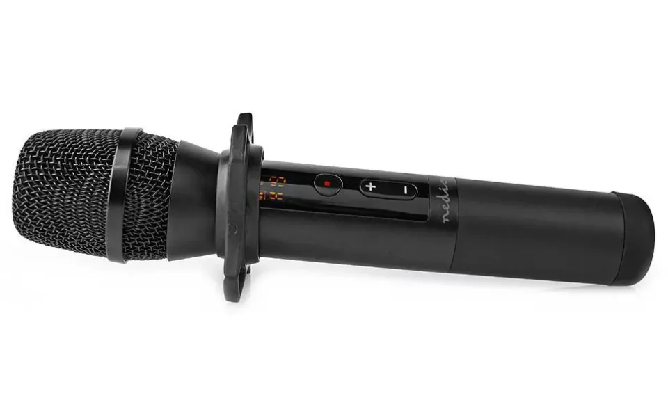 NEDIS bezdrátový mikrofon set/ Kardioid/ 1000 Ohm/ -95 dB/ ovládání hlasitosti/ černý