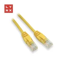 LYNX UTP patch kabel Cat5e, PVC, CCA, 3m, žlutý
