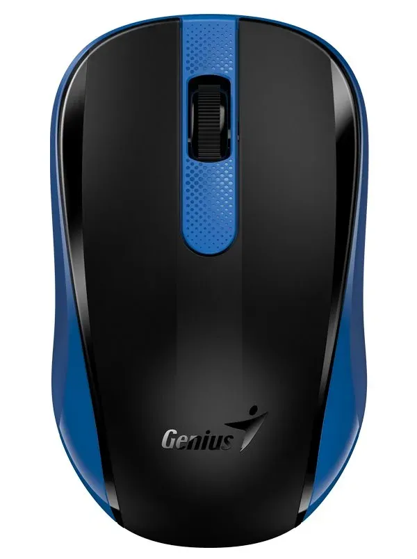 Genius NX-8008S, Myš, bezdrátová, optická, 1200dpi, 3 tlačítka, USB, modro-černá