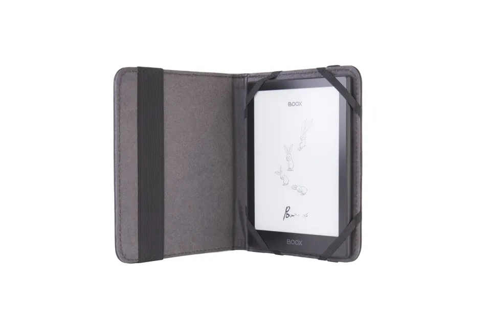 C-TECH PROTECT pouzdro z pravé kůže pro 6" zařízení, RLC-02, černé (Onyx Boox Go 6 a Poke 5)