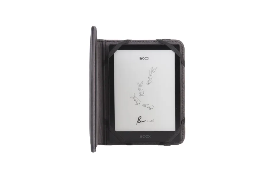 C-TECH PROTECT pouzdro z pravé kůže pro 6" zařízení, RLC-02, černé (Onyx Boox Go 6 a Poke 5)