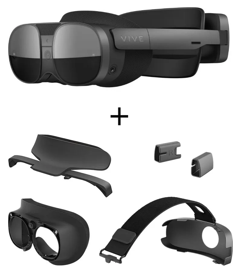 HTC VIVE XR Elite Brýle pro VR+ XR virtuální + smíšenou realitu /4K/ 6DoF/ 110°/ 90Hz/ 625g/ 2x ovládač/ baterie