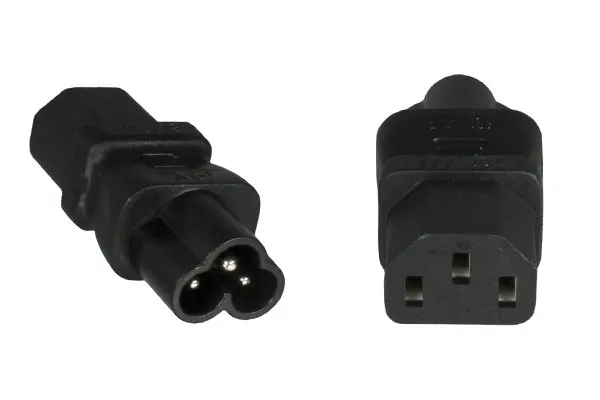 Premium Cord Adaptér IEC C13 female na IEC C6 male "trojlístek" napětí 230V, 2.5