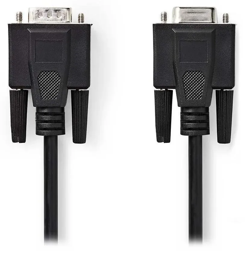 NEDIS prodlužovací kabel VGA (D-SUB)/ zástrčka VGA - zásuvka VGA/ černý/ bulk/ 5m