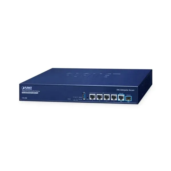 Planet Enterprise Dual 10G Cybersecurity Gateway 10G WAN/LAN, 10G SFP+ WAN/LAN, IDS/IPS, Layer 7 DPI, QR login