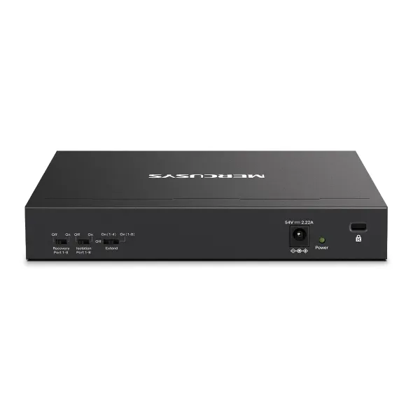 Mercusys MS110CMP 8portový 10/100 Mb/s + 2portový gigabitový stolní přepínač s 8