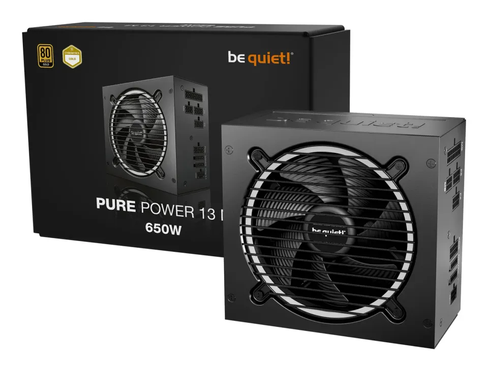 Be quiet! / zdroj PURE POWER 13M 650W / ATX 3.1 / 120mm fan / 80 Plus Gold