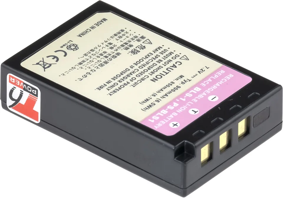 Baterie T6 Power pro Olympus PS-BLS1, 900mAh, 6,5Wh