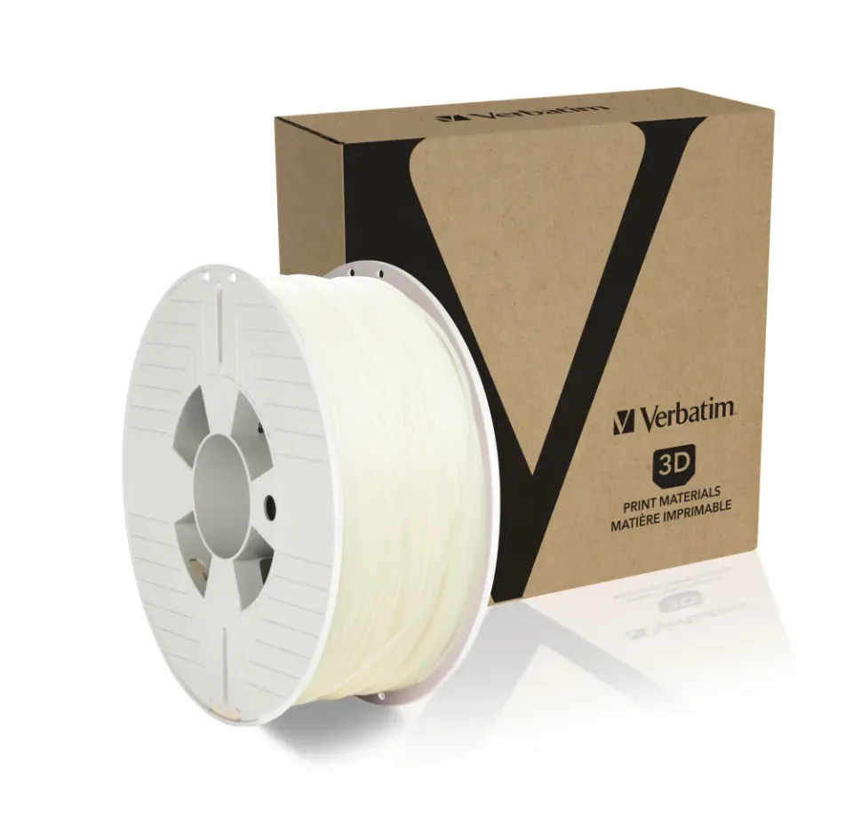VERBATIM 3D Printer Filament PLA 1.75mm, 335m, 1kg natural transparent (OLD PN 55274)