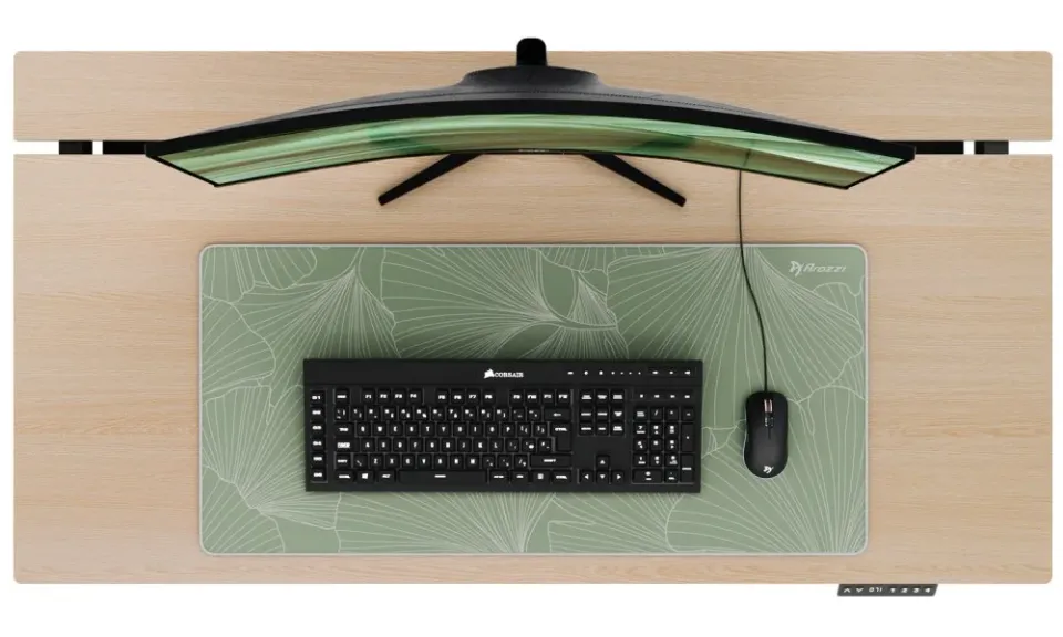 AROZZI ZONA Mousepad XL Whispering Leaves/ XL podložka na stůl/ 900x420x4 mm/ voděodolná
