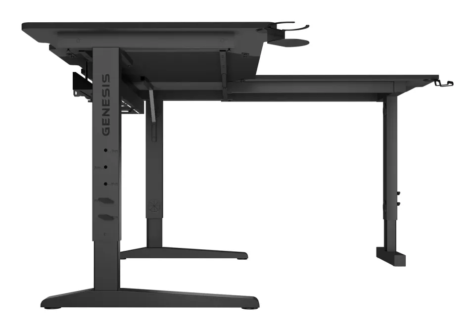 Herní stůl Genesis HOLM MODULAR 160 ROHOVÝ, RGB