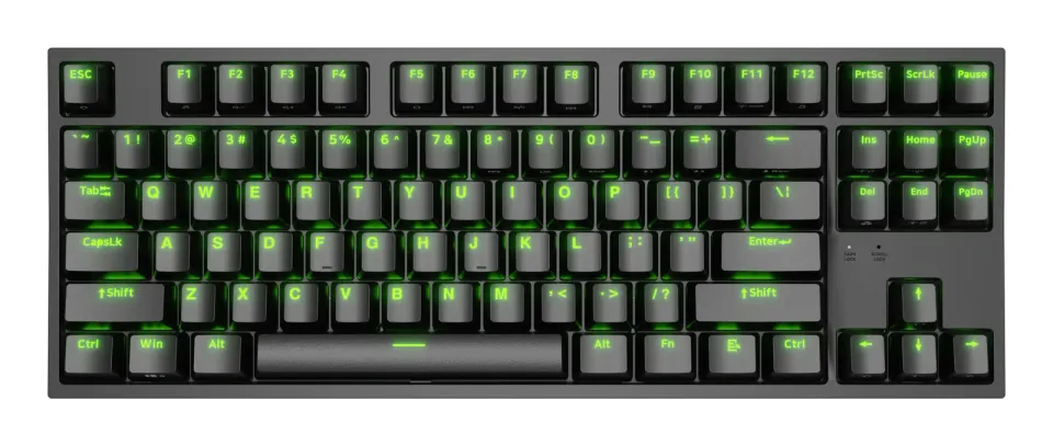 Genesis herní mechanická klávesnice THOR 404/RGB/Gateron Yellow Pro/Drátová USB/US layout/Černá