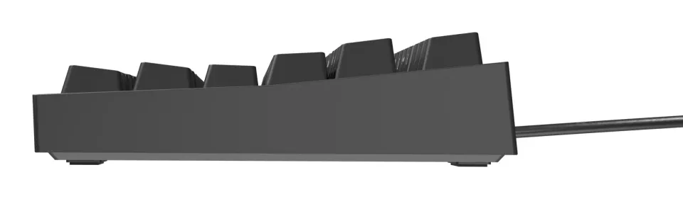 Genesis herní mechanická klávesnice THOR 404/RGB/Gateron Yellow Pro/Drátová USB/US layout/Černá