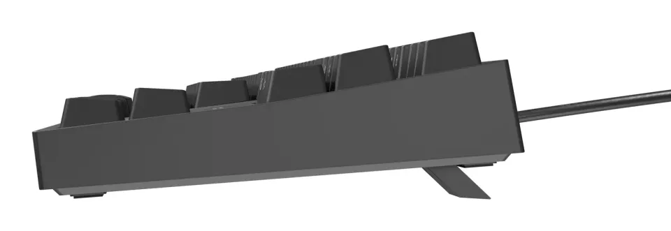 Genesis herní mechanická klávesnice THOR 404/RGB/Gateron Yellow Pro/Drátová USB/US layout/Černá
