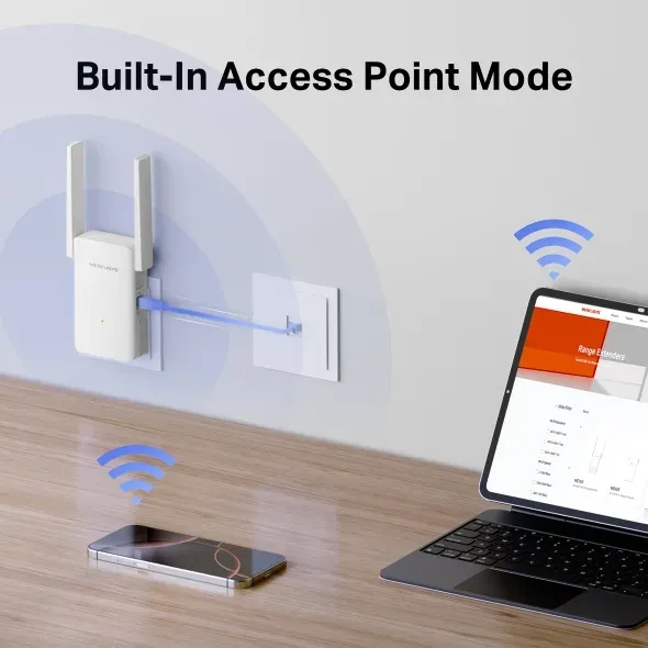 TP-LINK Mercusys ME80X AX3000 Wi-Fi 6 extender