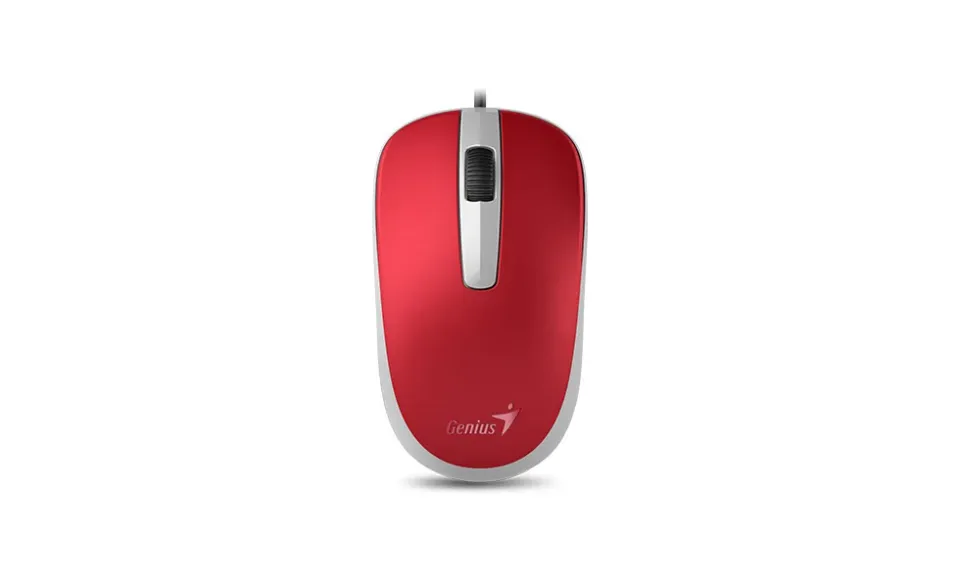 Genius myš DX-120/ drátová/ 1200 dpi/ USB/ červená