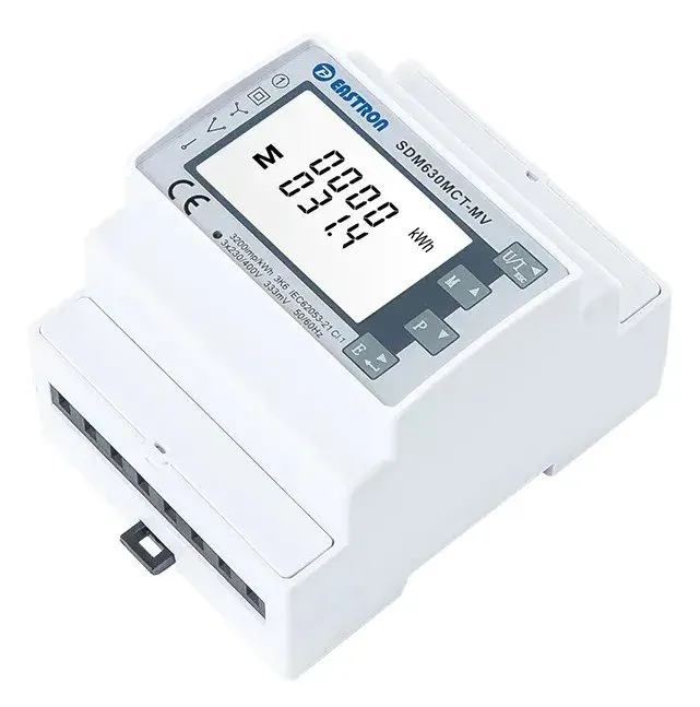 Eastron SDM630MCT-MV (NON-MID), 0,333mV vstup Modbus, RS485, třífázový, pulsní výstupy