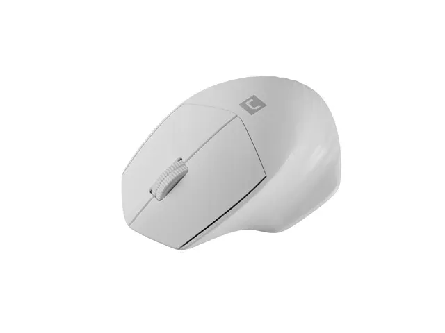 Natec optická myš SISKIN 2/Kancelářská/Optická/Pro praváky/1 600 DPI/USB+BT/Bílá