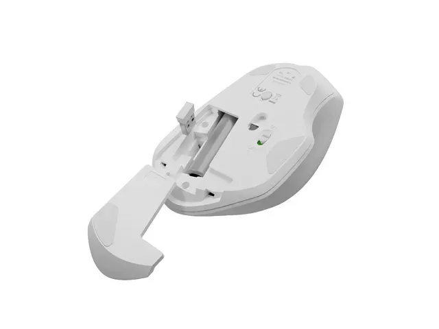 Natec optická myš SISKIN 2/Kancelářská/Optická/Pro praváky/1 600 DPI/USB+BT/Bílá