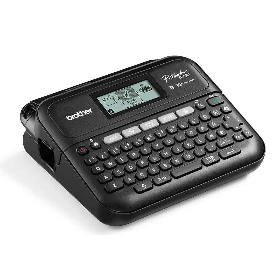 Brother P-touch PT-D460BTVP – stolní tiskárna štítků do 18 mm, Bluetooth a USB, kufřík a adaptér