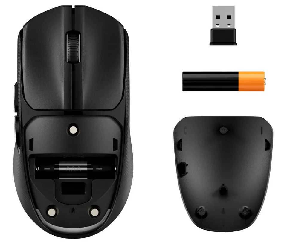 HyperX Pulsefire Fuse/Herní/Optická/3 200 DPI/USB+BT/Černá