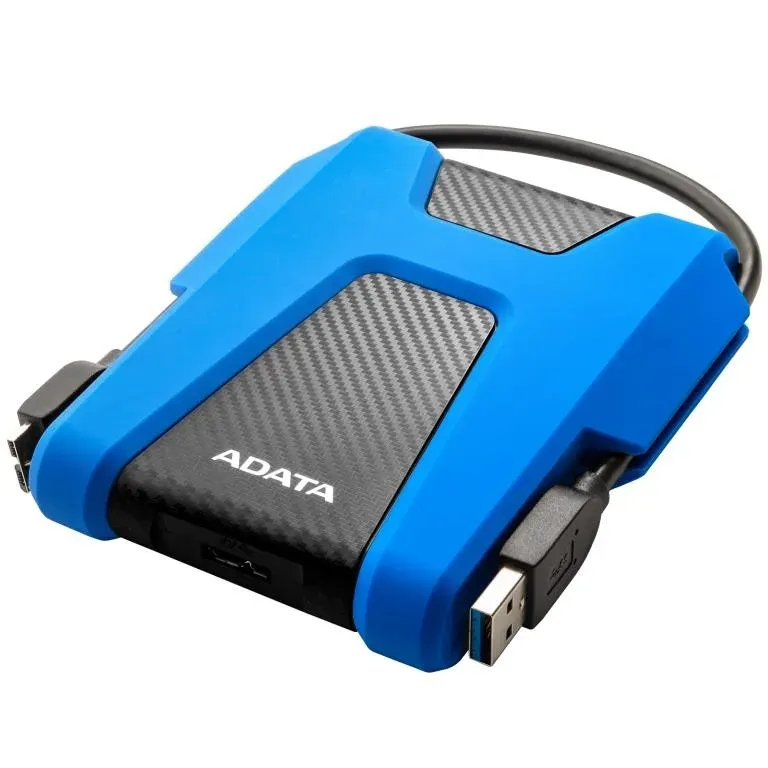 ADATA Externí HDD 1TB 2,5" USB 3.1 AHD680, modrý (gumový, nárazu odolný)