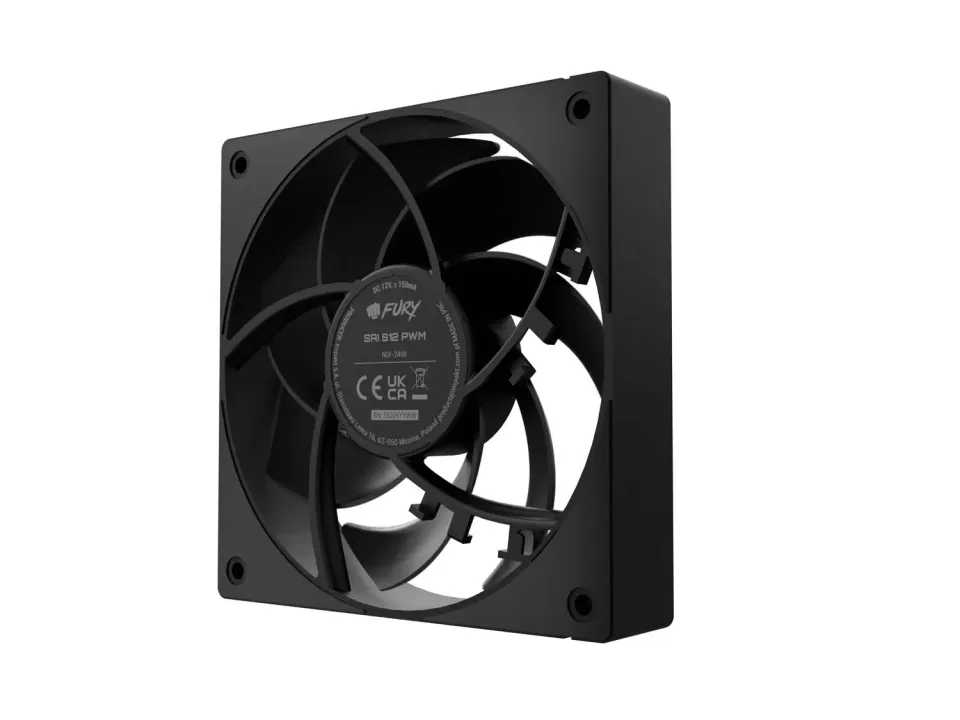 Ventilátor FURY SAI S12 PWM, 3-Pack, Černý