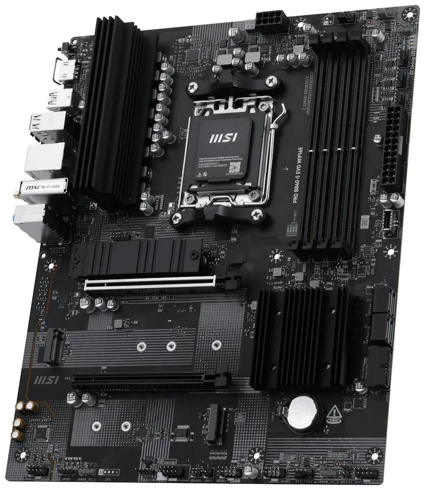 OPRAVENÉ - MSI PRO B840-S EVO WIFI6E / AMD B840 / AM5 / 4x DDR5 / 3x M.2 / HDMI / ATX