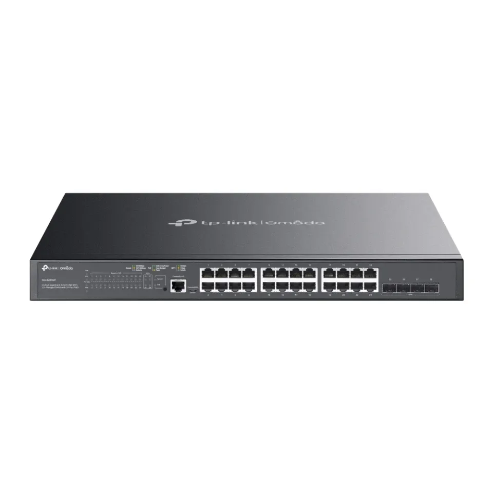 TP-Link SG3428XMP Omada 24-Port Gigabit and 4-Port 10GE SFP+ L2+ Managed Switch